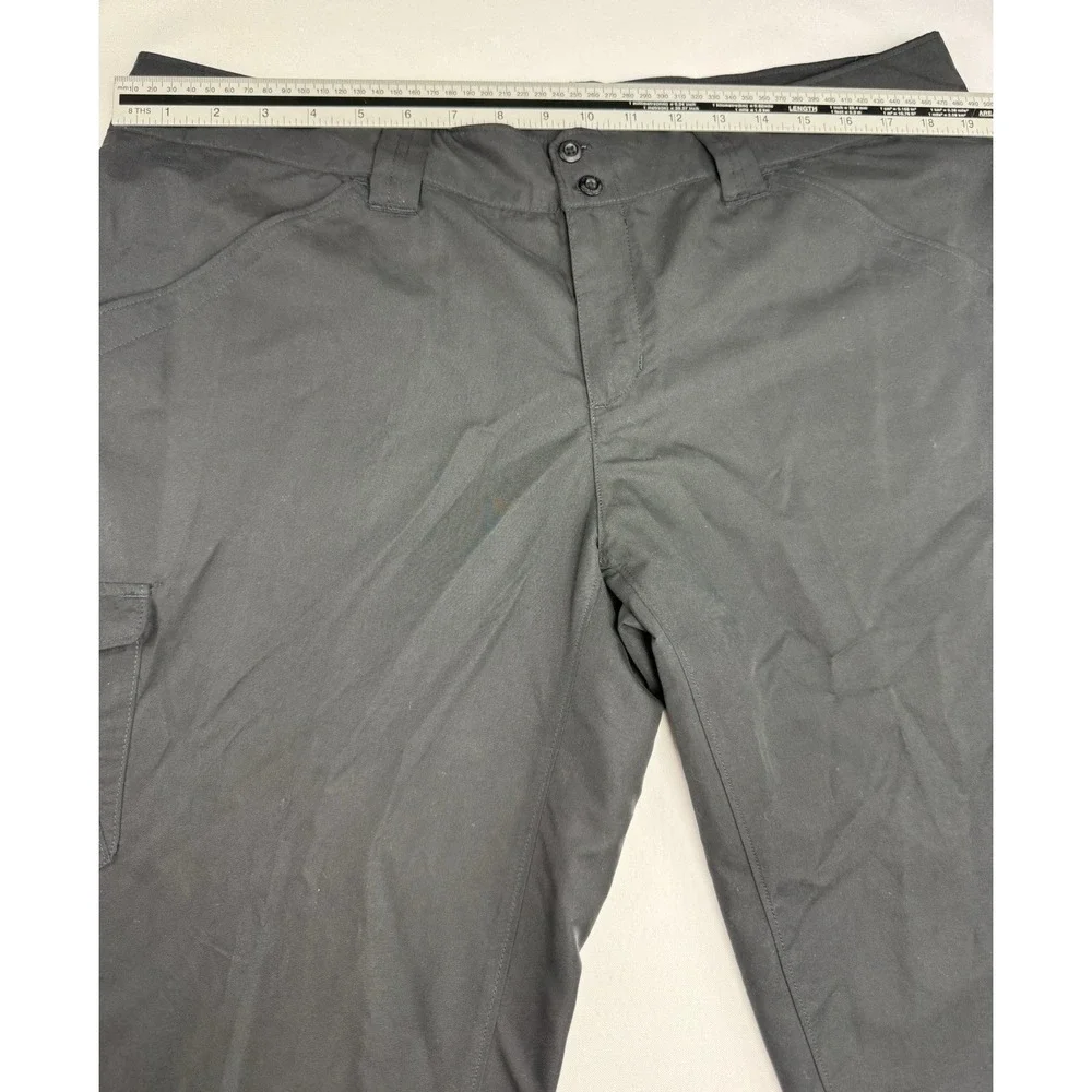 Columbia Womens Omni Shade Hiking‎ Pants Size 14 Black Outdoor Cargo